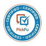 PickFu Certified Logo - Sell On Amazon